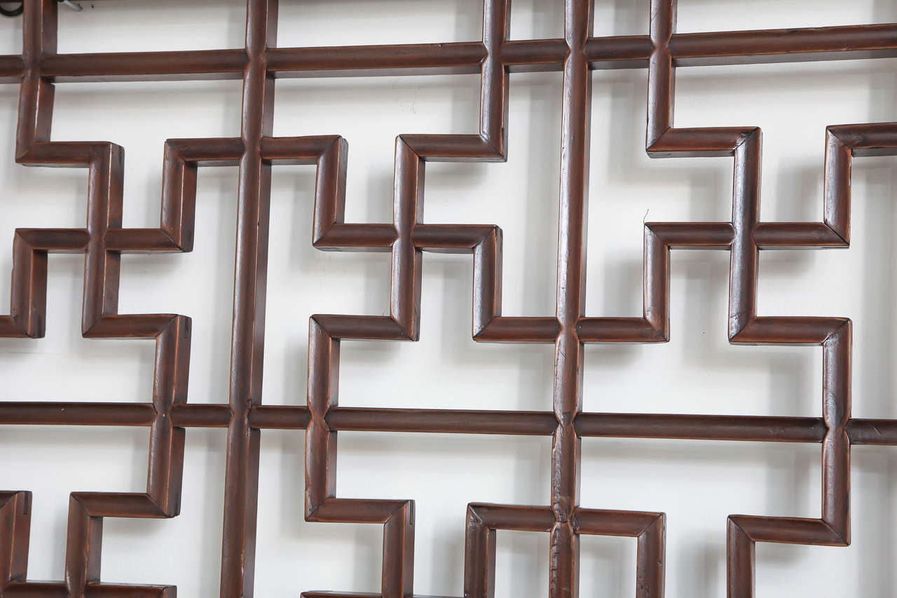 19th Century A Lattice Screen Panel