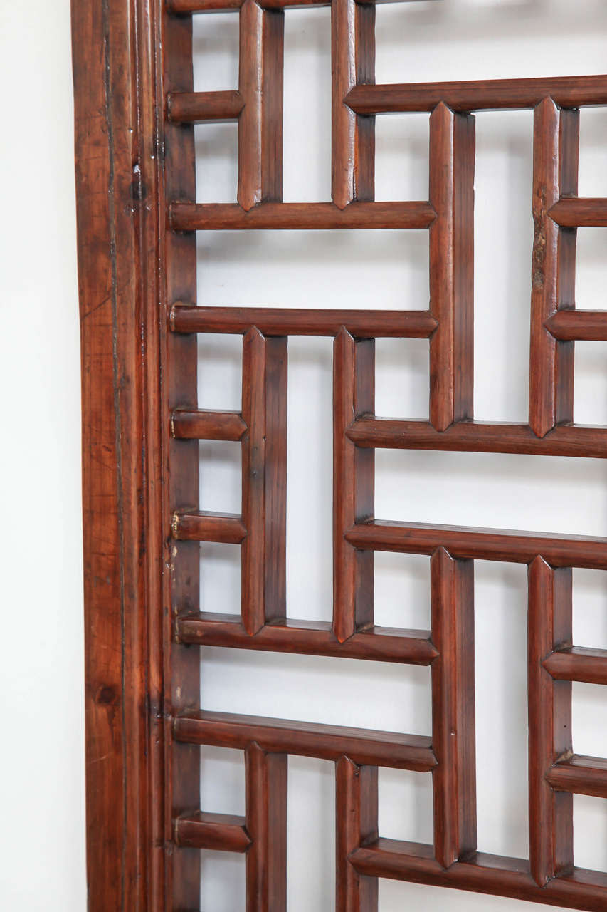 19th Century Lattice Screen Panel