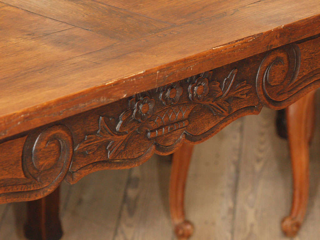 Oak Louis XV Desk For Sale