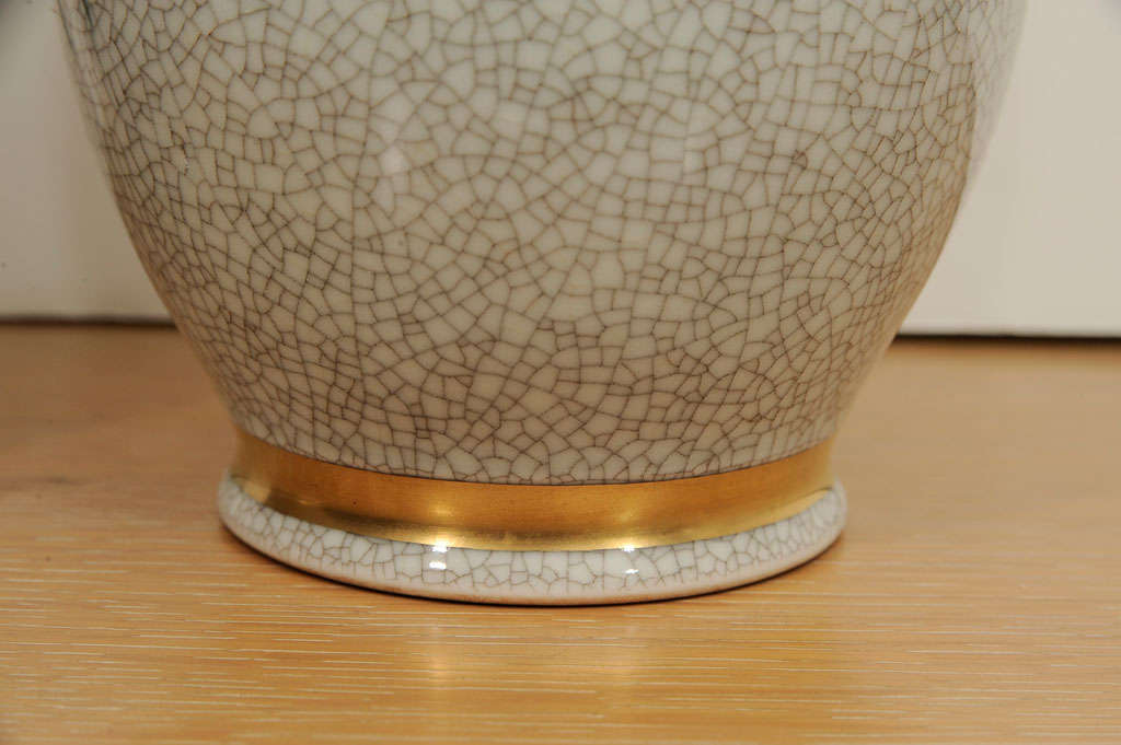 Pair of Crackle Vases by Royal Copenhagen 1