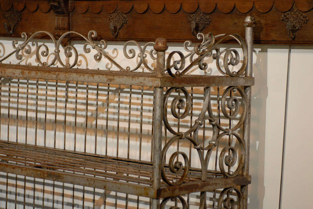 19th Century Fabulous French Iron Bakers Rack