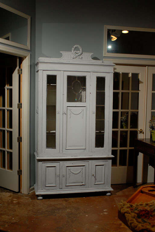 19th Century French Small Breakfront Cabinet