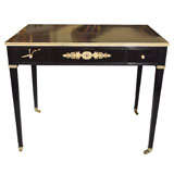 French Ebonized Writing Table Maison Jansen