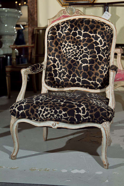 Pair of French Louis XV Style Armchairs