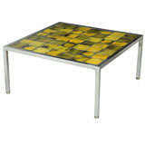 'Planete" Tile Coffee Table by Roger Capron
