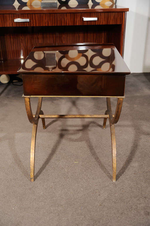 Art Deco Lacquered Side Table 3