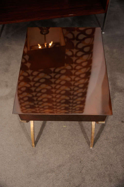 Art Deco Lacquered Side Table 4