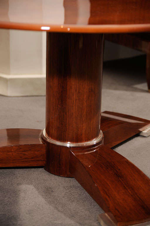Rare Lacquered Top Coffee Table by Jules Leleu In Good Condition In New York, NY