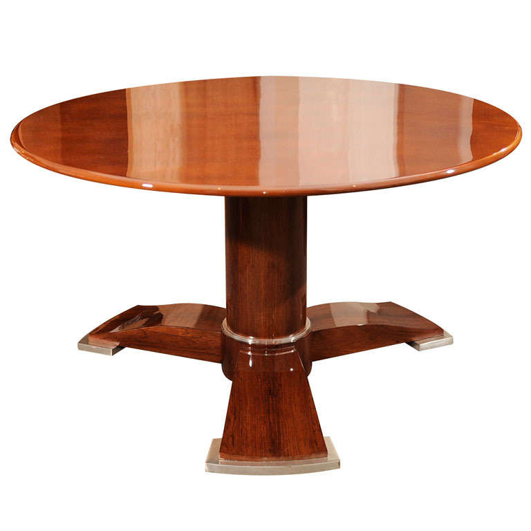 Rare Lacquered Top Coffee Table by Jules Leleu