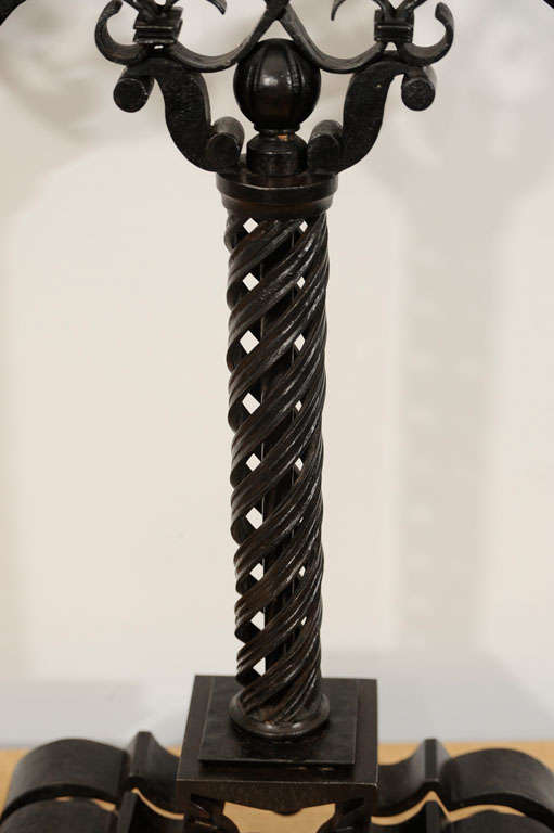 Pair of WroughtIron Candlesticks by Raymond Subes at 1stdibs