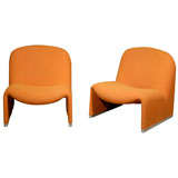 Pierre Paulin  Vintage Orange Chairs