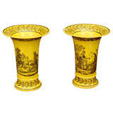 French Creil Soft paste Spill Vases French Creil Soft paste Spill Vases