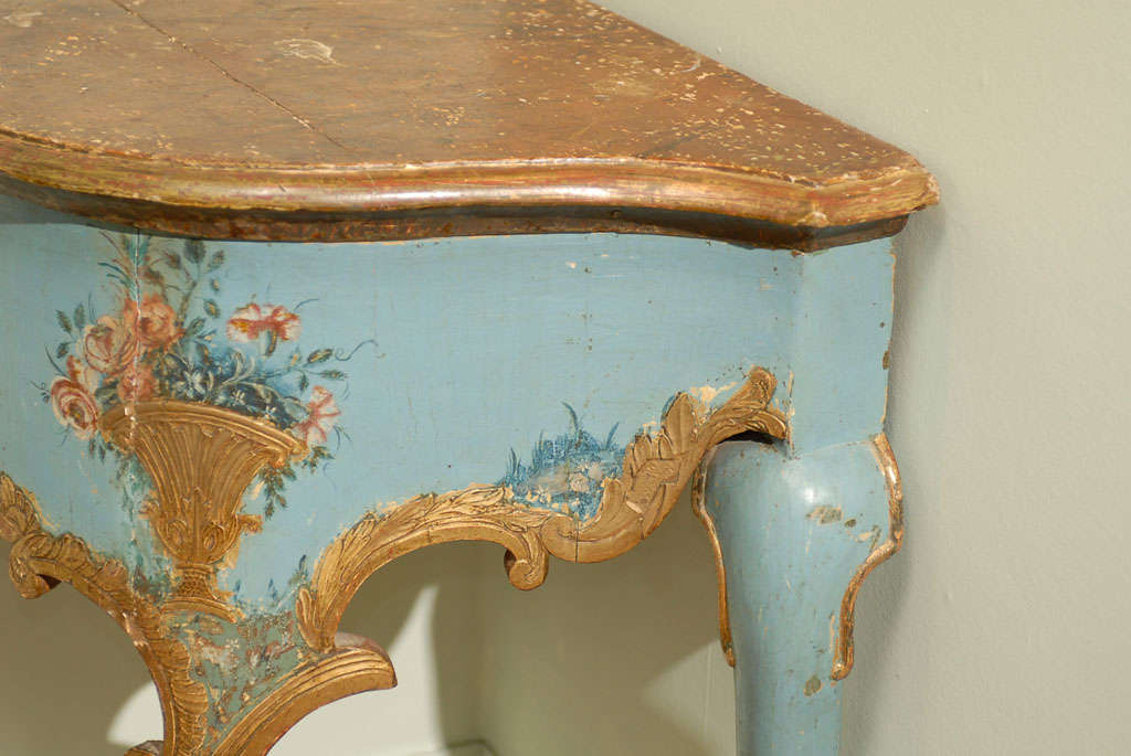 19th Century Italian Corner Console For Sale 2