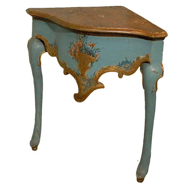 19th Century Italian Corner Console For Sale