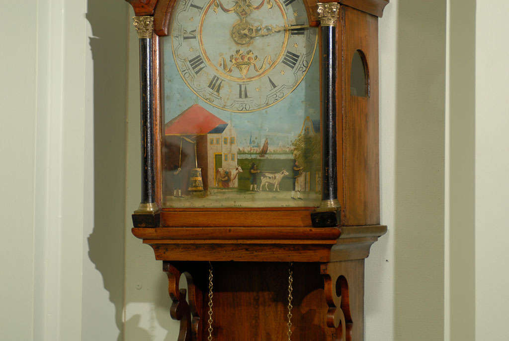 Dutch 19th Century Friesland Stoel Clock For Sale