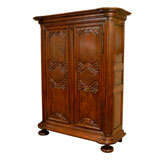 18th Century French Flame Mahogany Armoire