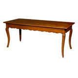 Vintage 19th Century French Provencial Farmtable In Cherry