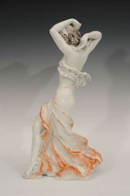 Mid-20th Century Rosenthal  Figurine  of 1940s Showgirl