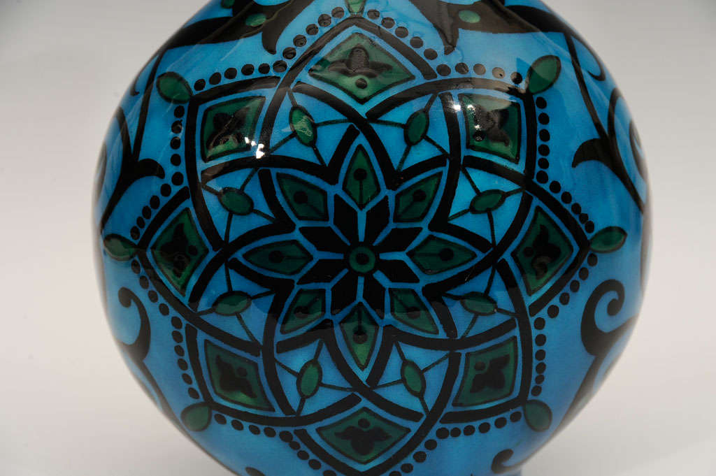 French Baluster Form Ceramic Vase  by Paul Milet for Sevres France