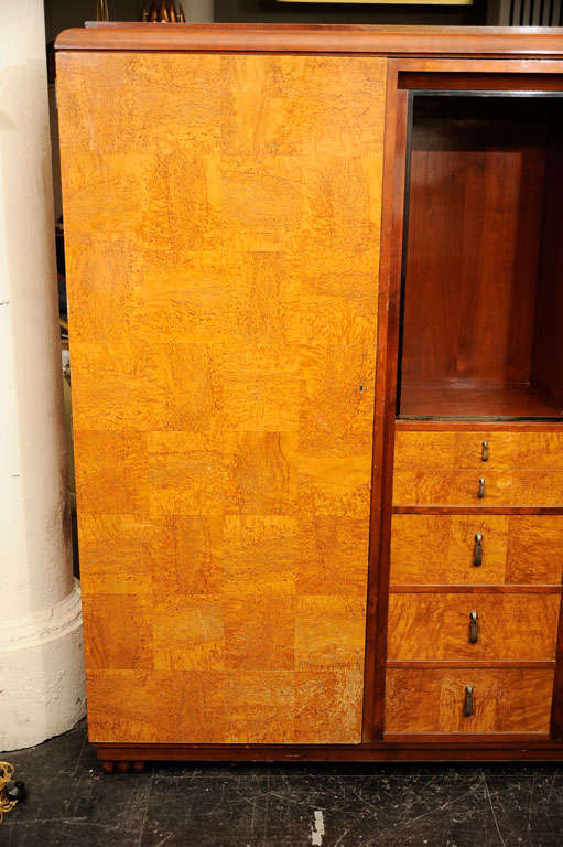 2 door storage with 4 center draws at 1stDibs