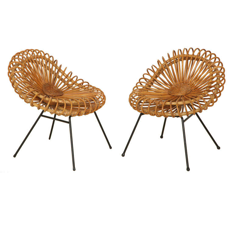 Pair of Corolle Chairs by Janine Abraham and Dirk Rol For Sale
