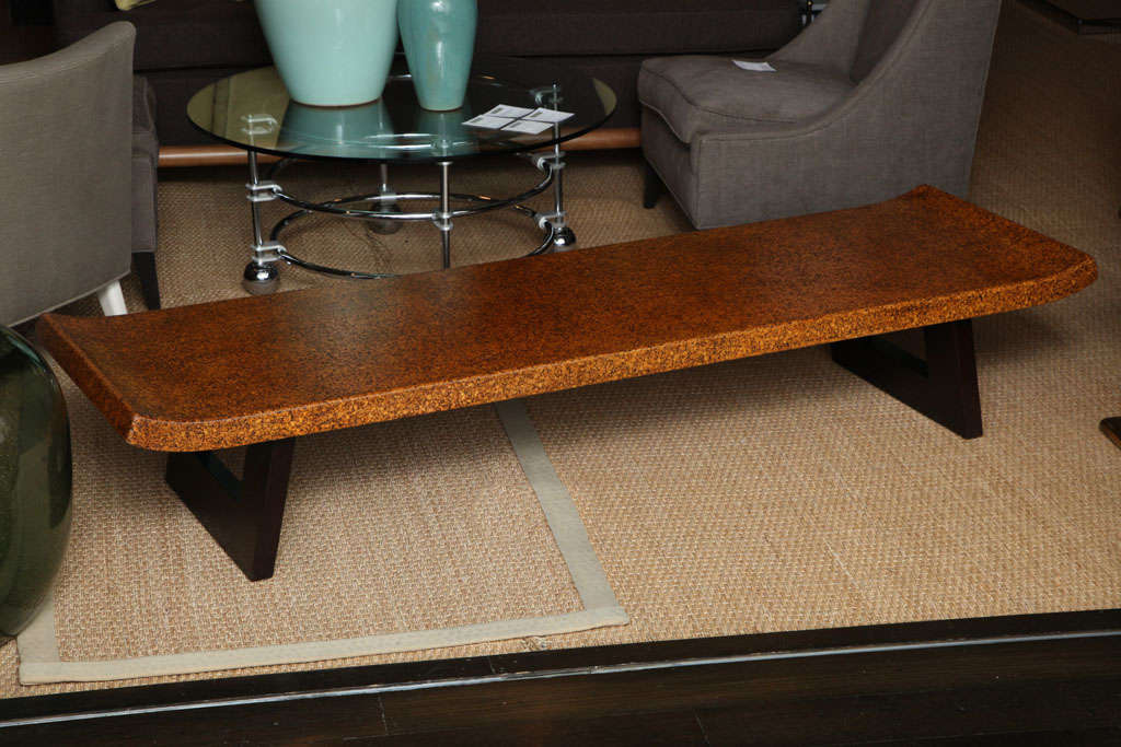 Cork top table by Paul Frankl