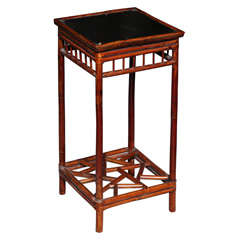 Bamboo Pedestal Table