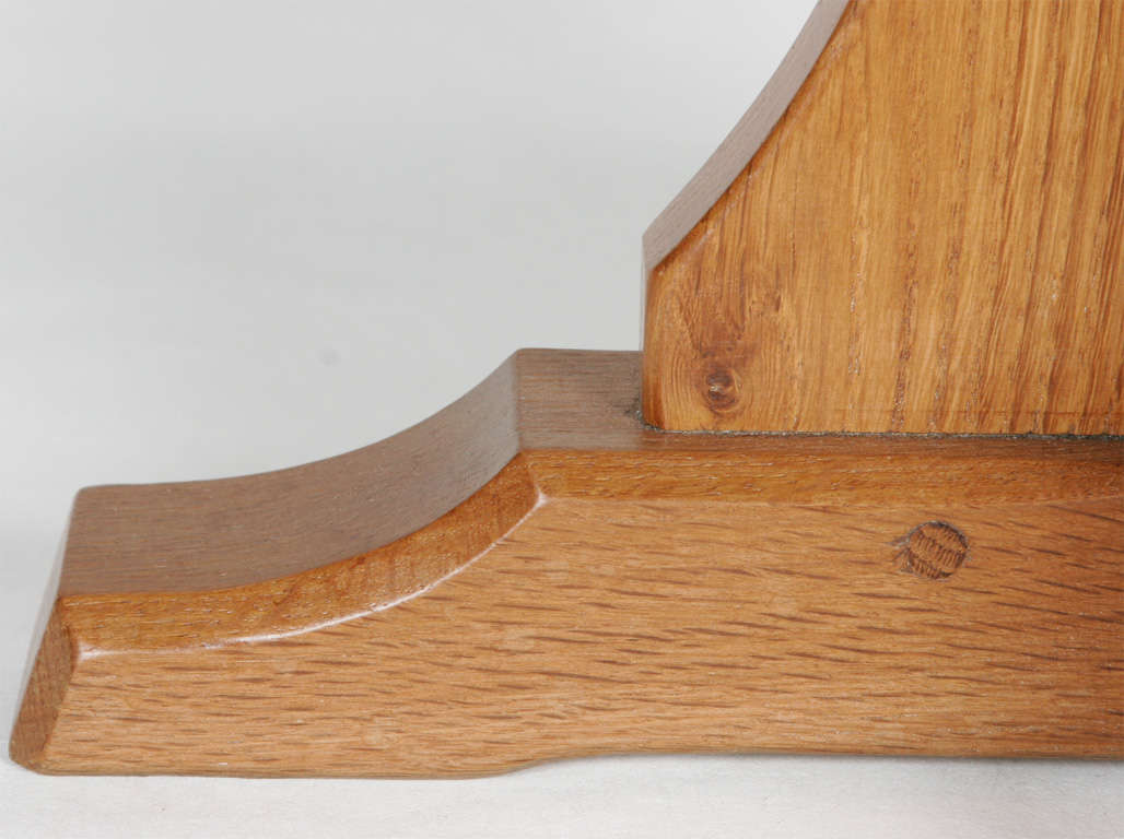 A Robert “Mouseman” Thompson Oak octagonal occasional Table. 1