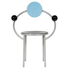 A "First"  Memphis Chair designed by Michele De Lucchi