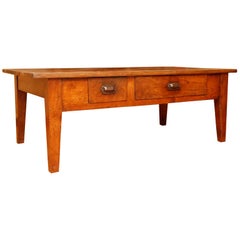 Antique French Chestnut Coffee Table