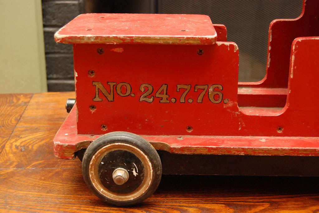 English Painted Antique Toy Train 1