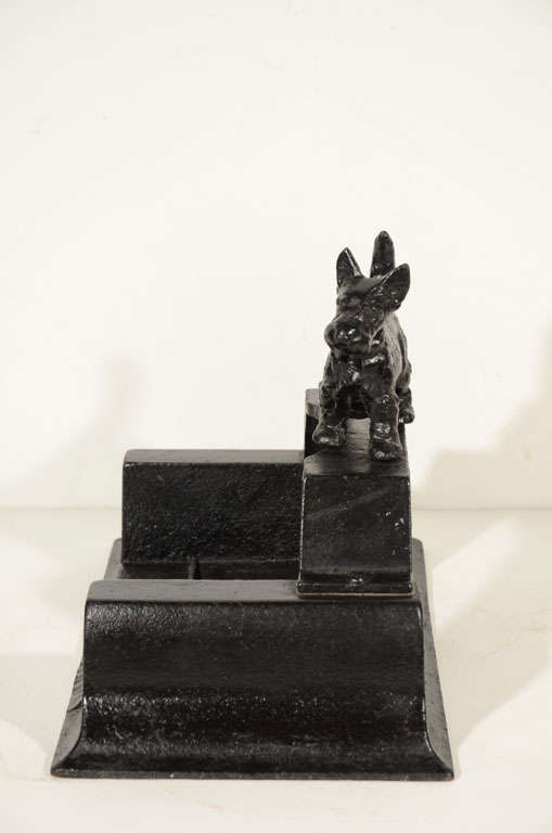 Antique Cast Iron Scottish Terrier Boot Scraper 2