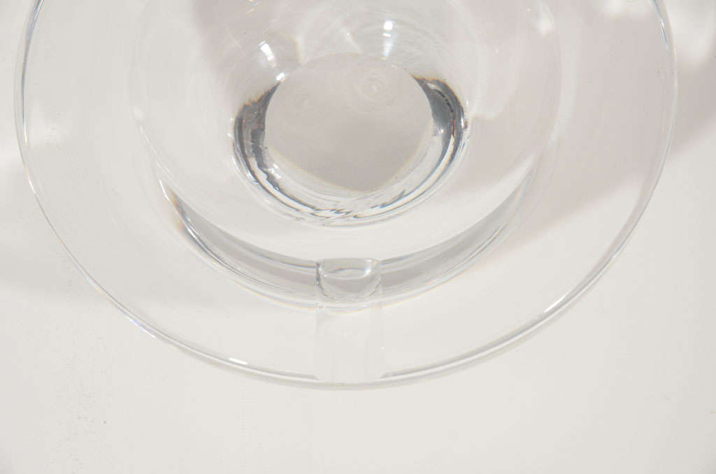 Mid-Century Modern Mid Century Modern Glass Ashtray by Lindstrand for Kosta Boda