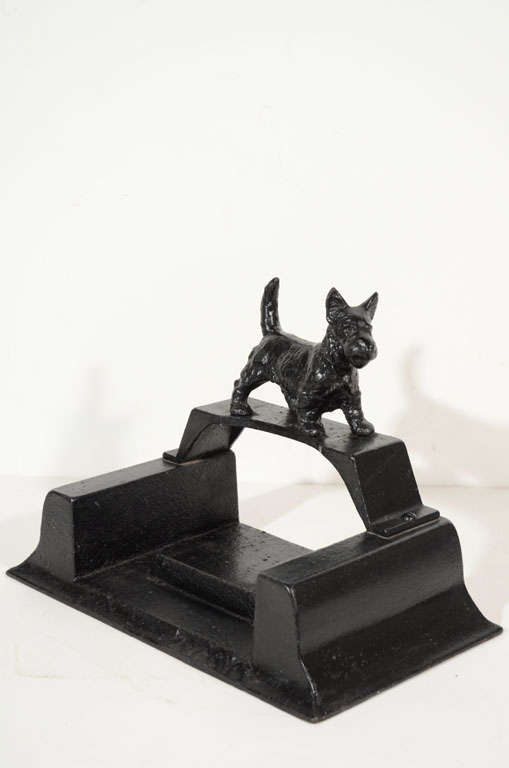 Antique Cast Iron Scottish Terrier Boot Scraper at 1stDibs