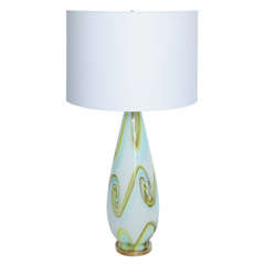 Fratelli Toso Italian Art Glass Table Lamp