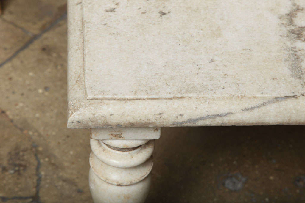 White Marble Side Table 3