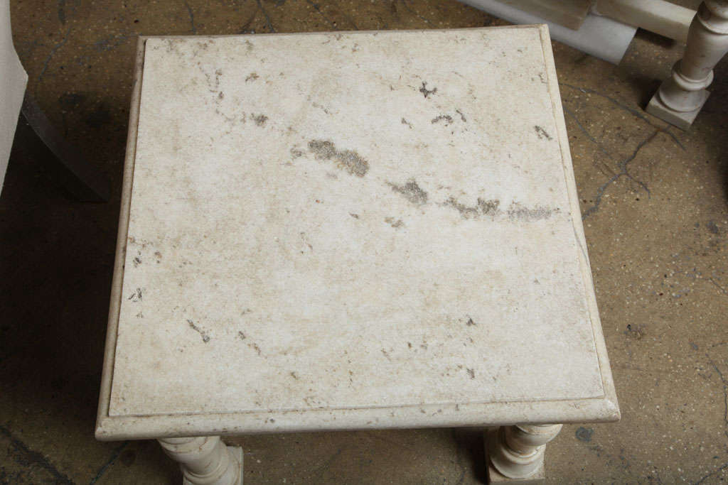 White Marble Side Table 4
