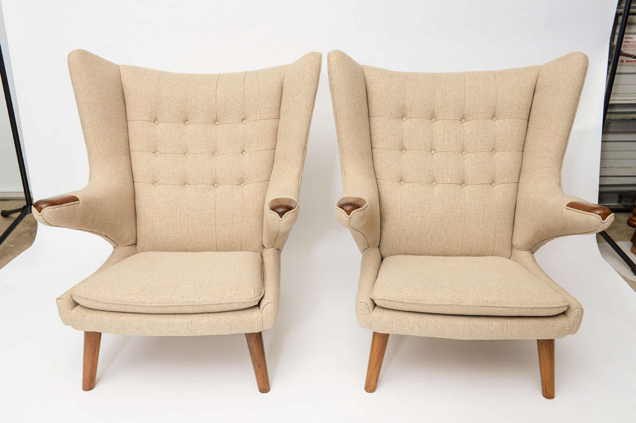 An early pair of chairs manufactured by A.P. stolen