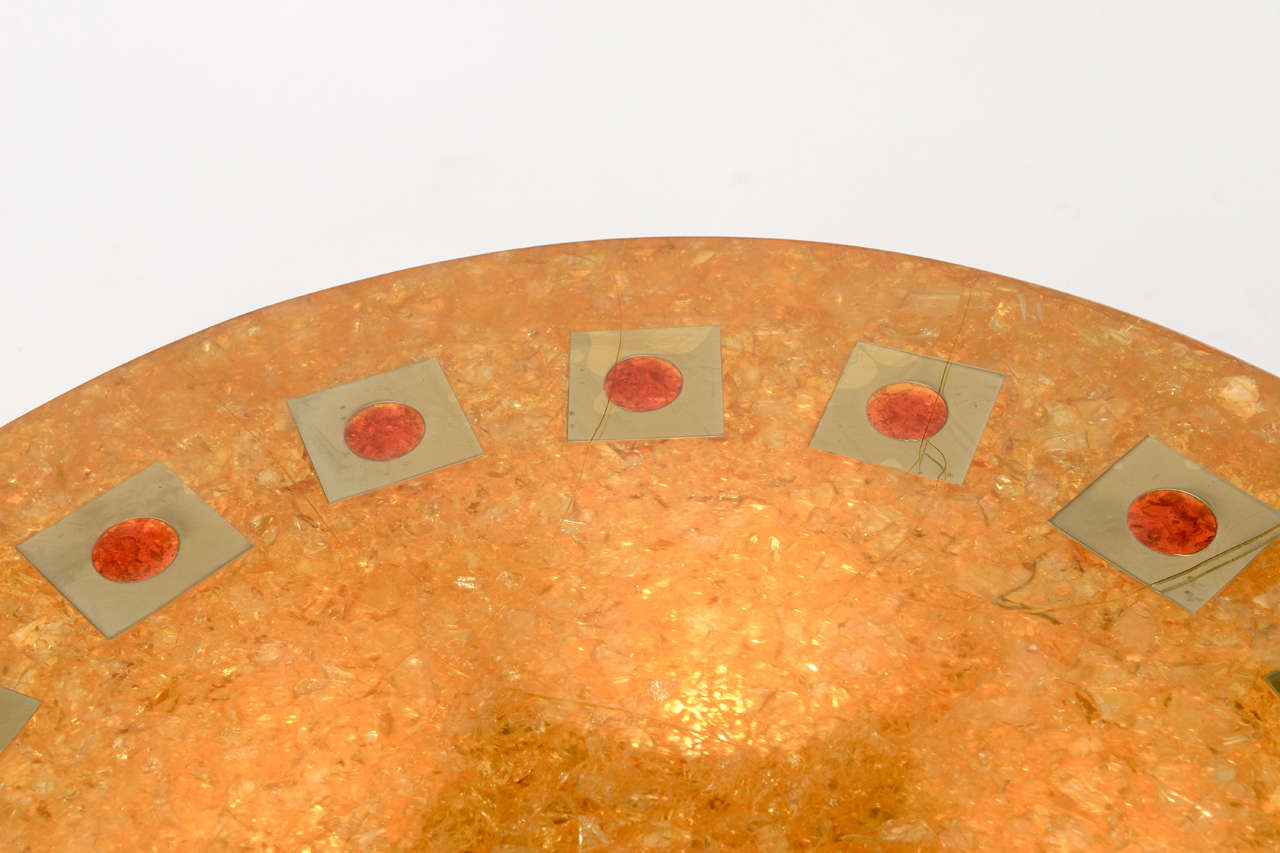 orange resin tables