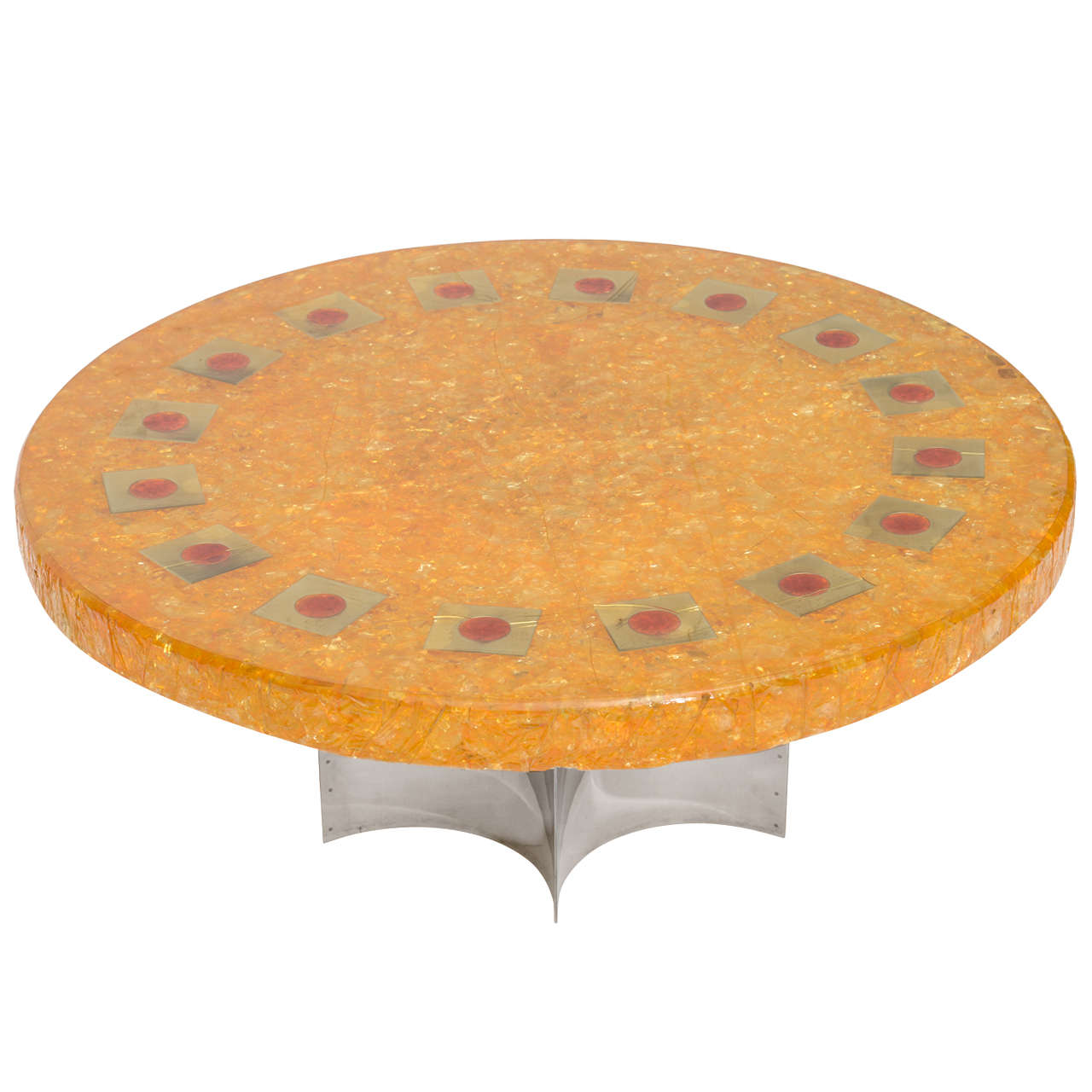 Accolay Fractured Resin Coffee Table For Sale