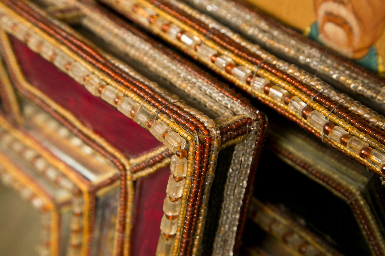 Faceted Foil Back Mirrors