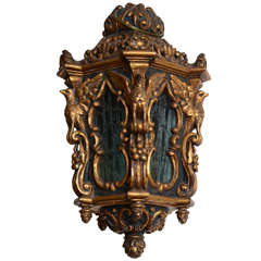 Venetian Lantern, Hand Carved Gilted, Circa 1900