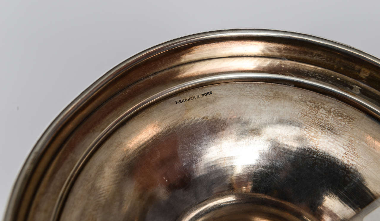 20th Century Sterling Silver Trumpet Vase, s. 