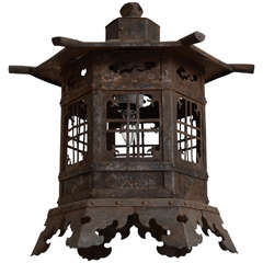 Antique Pagoda Style Lantern, 19th Century