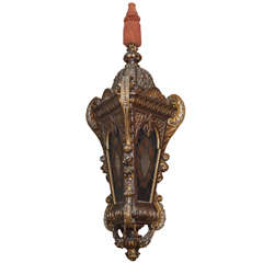 Spanish Carved Gilt Wood Lantern