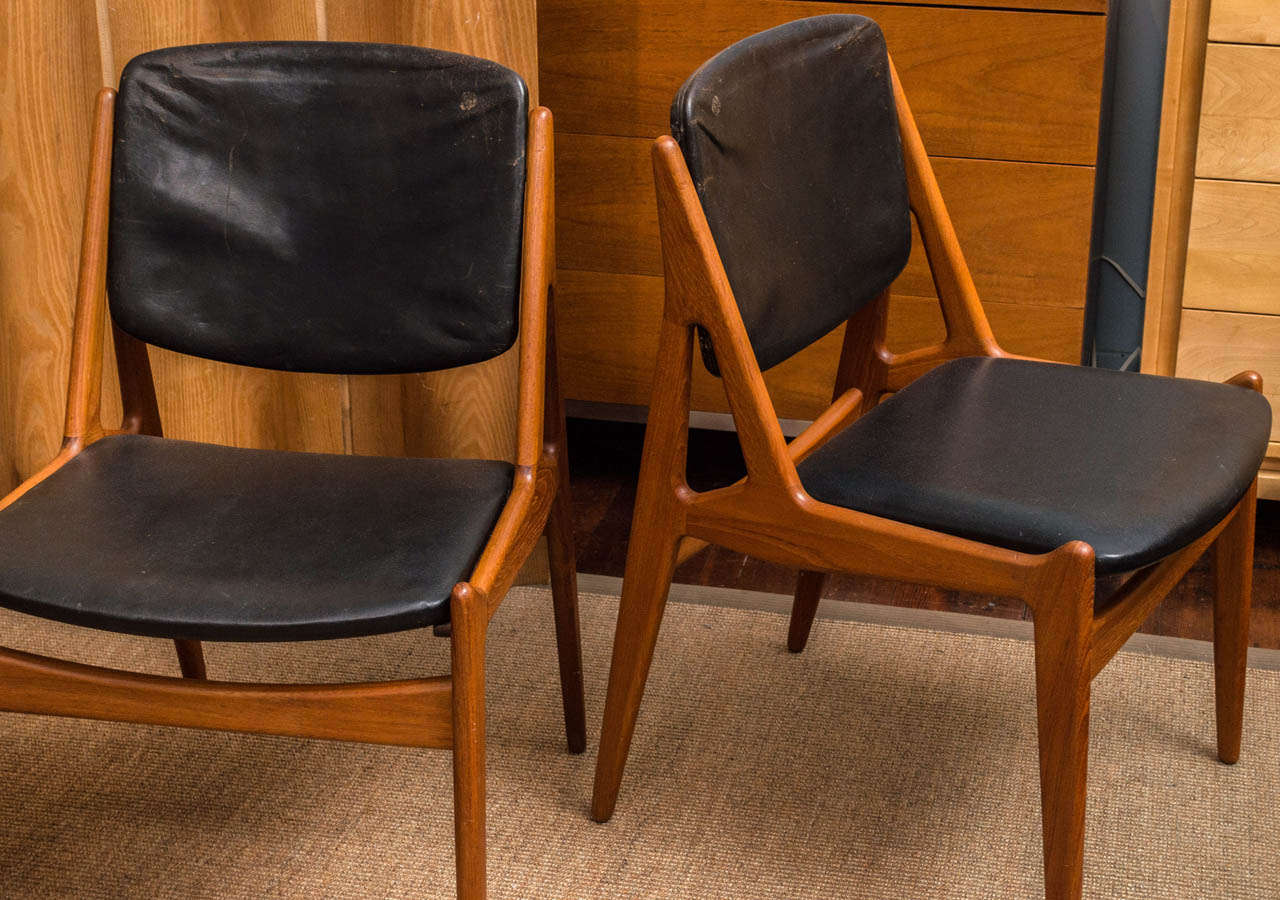 Danish Set of Eight Arne Vodder Dining Chairs