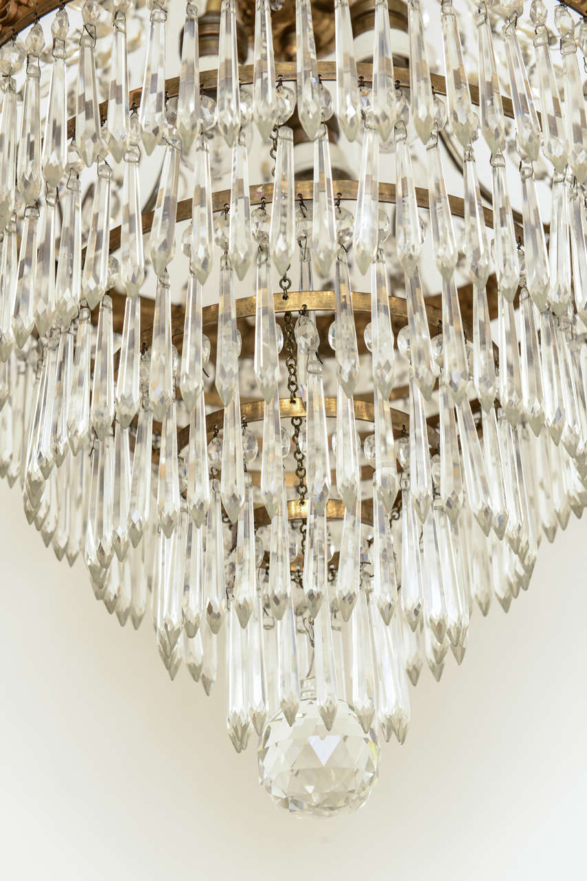 19th century crystal chandeliers