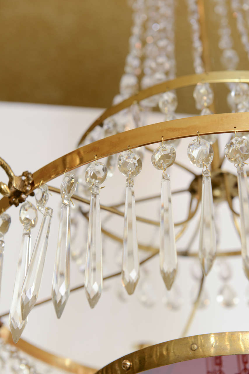 19th century crystal chandeliers