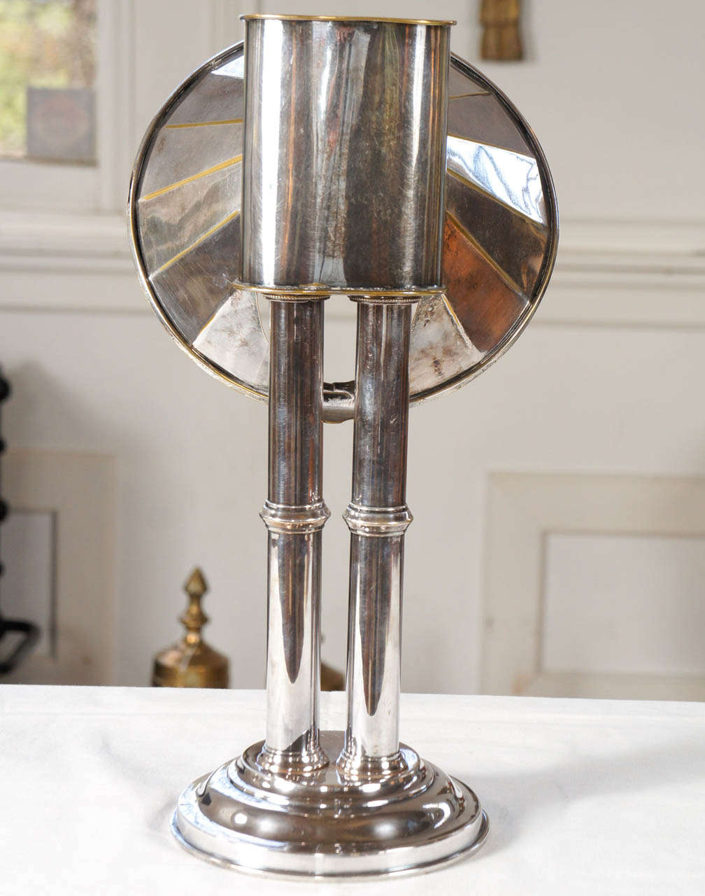 Silvered Yale Student's Lamp For Sale