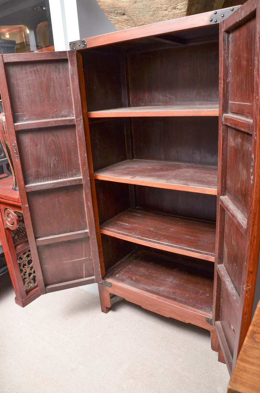 Turn of the Century Qing Dynasty Scholar's Cabinet with Bobble Head Decoration 2
